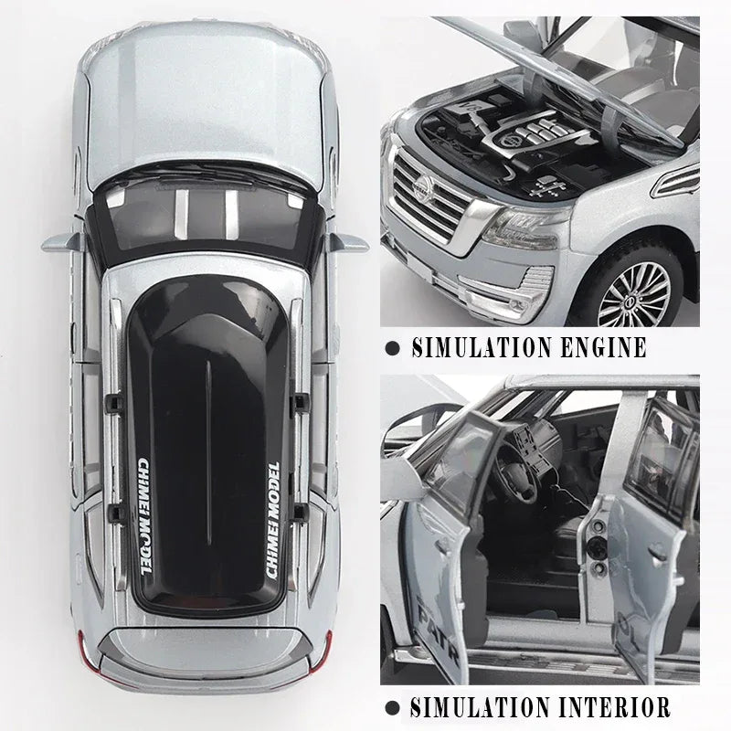 Diecast Car Pull Back 1 to 32 Nissan Patrol Off Road for Boys - ToylandEU