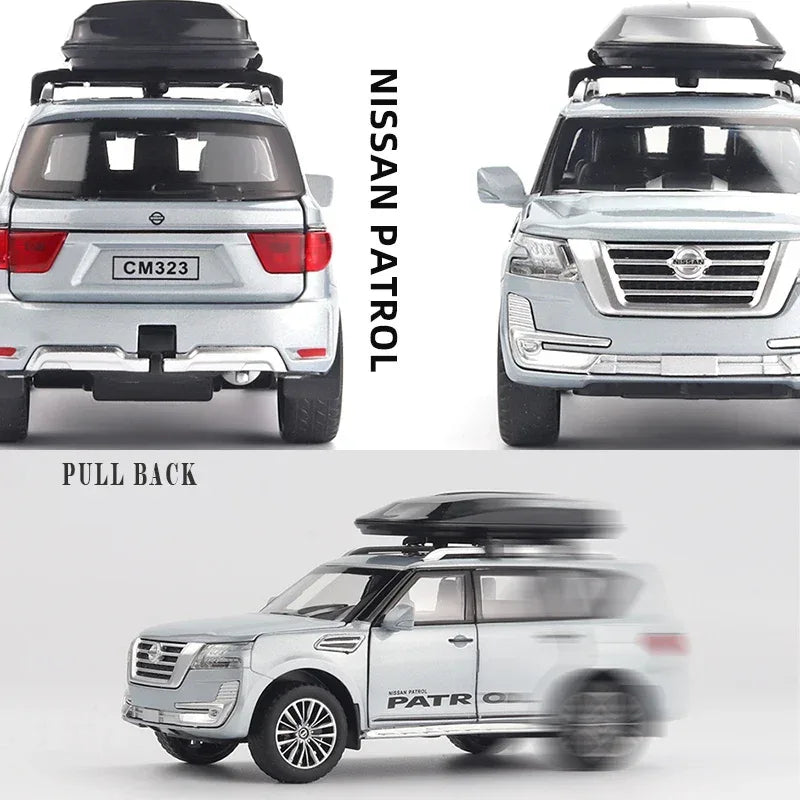 Diecast Car Pull Back 1 to 32 Nissan Patrol Off Road for Boys - ToylandEU