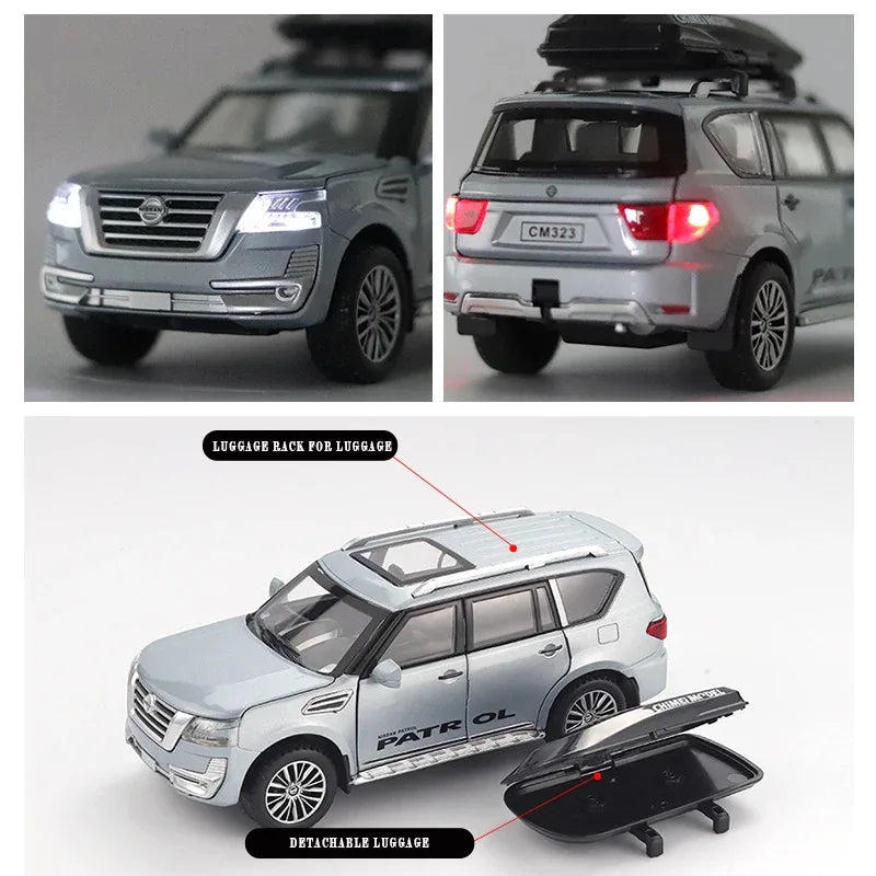 Diecast Car Pull Back 1 to 32 Nissan Patrol Off Road for Boys - ToylandEU