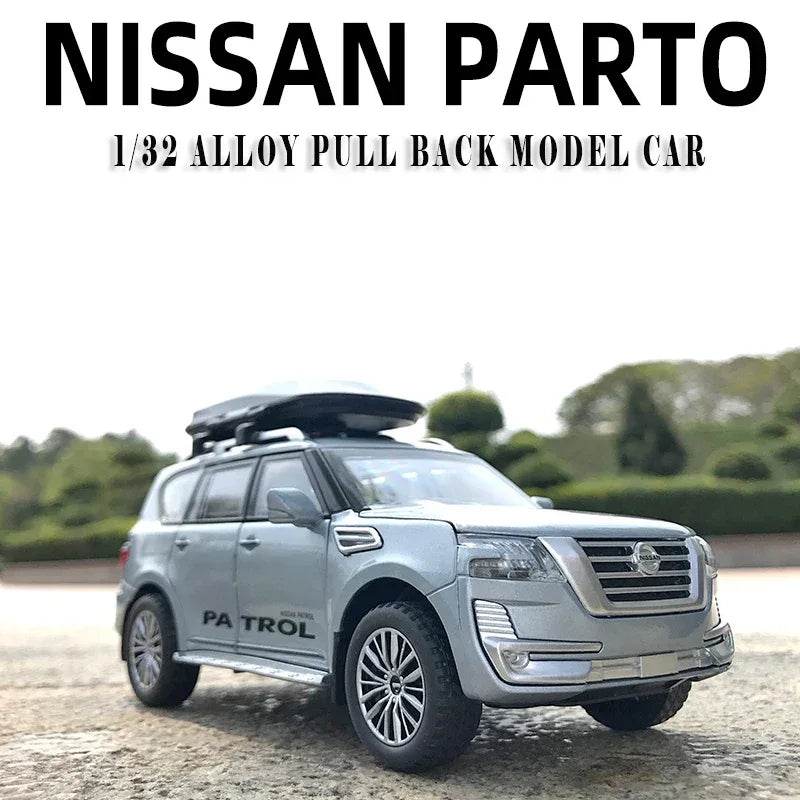 Diecast Car Pull Back 1 to 32 Nissan Patrol Off Road for Boys - ToylandEU