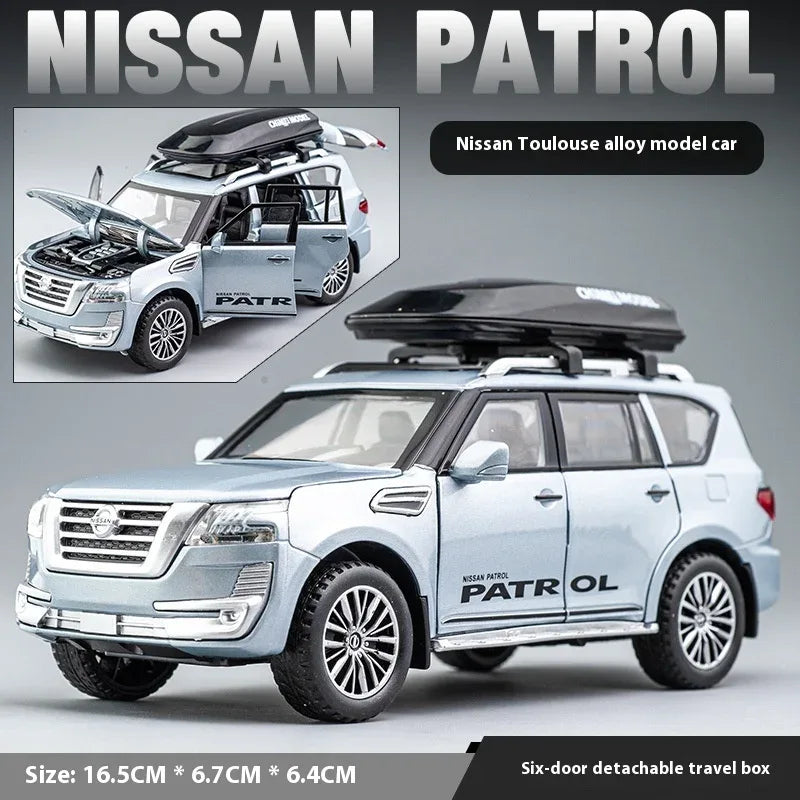 Diecast Car Pull Back 1 to 32 Nissan Patrol Off Road for Boys - ToylandEU