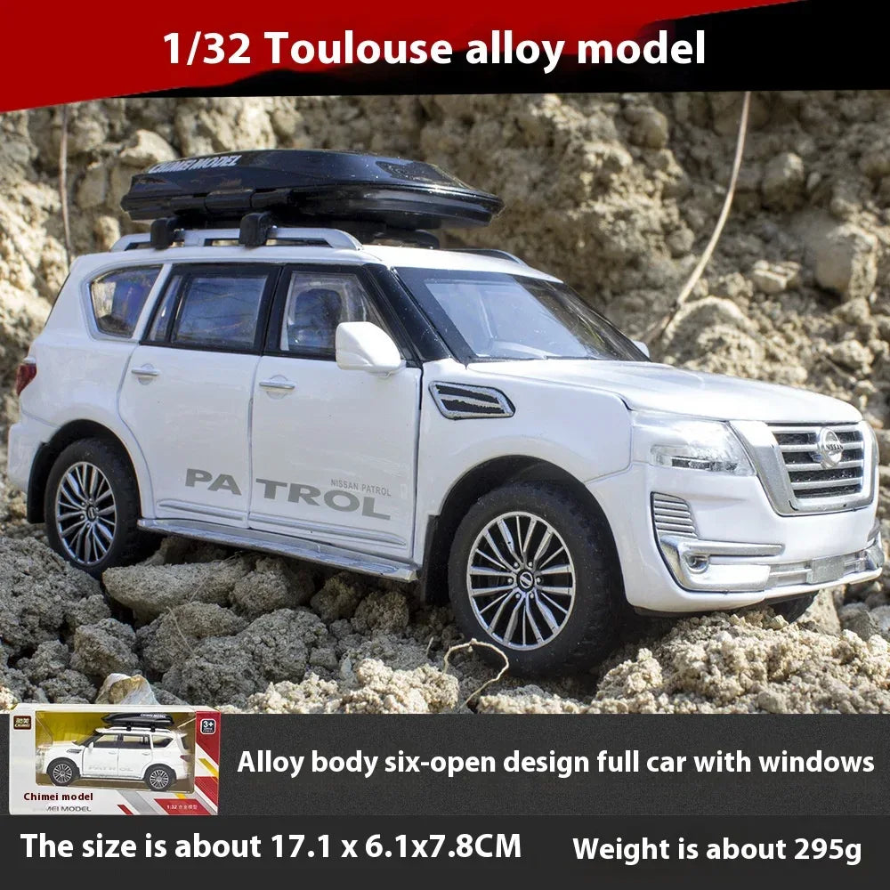 Diecast Car Pull Back 1 to 32 Nissan Patrol Off Road for Boys - ToylandEU