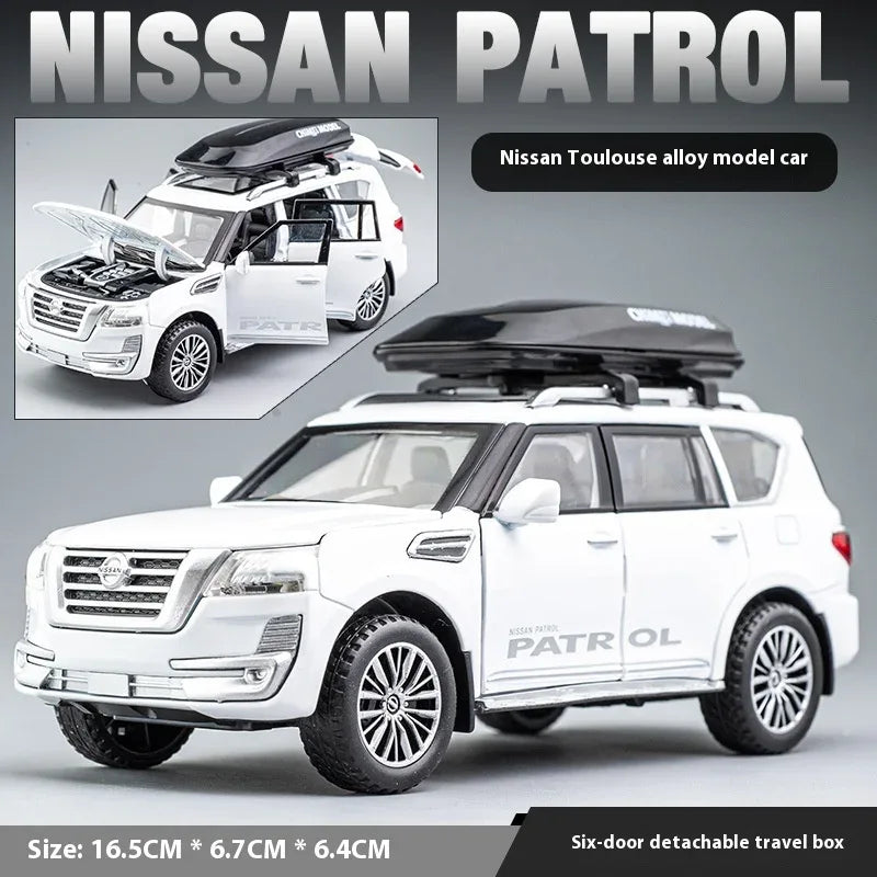 Diecast Car Pull Back 1 to 32 Nissan Patrol Off Road for Boys - ToylandEU