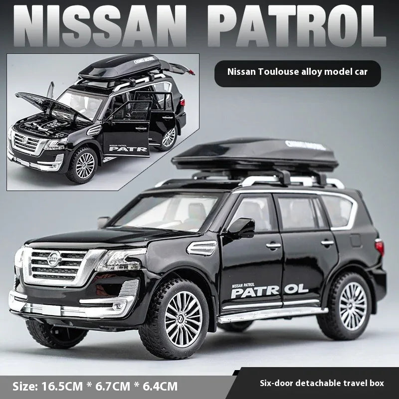 Diecast Car Pull Back 1 to 32 Nissan Patrol Off Road for Boys - ToylandEU