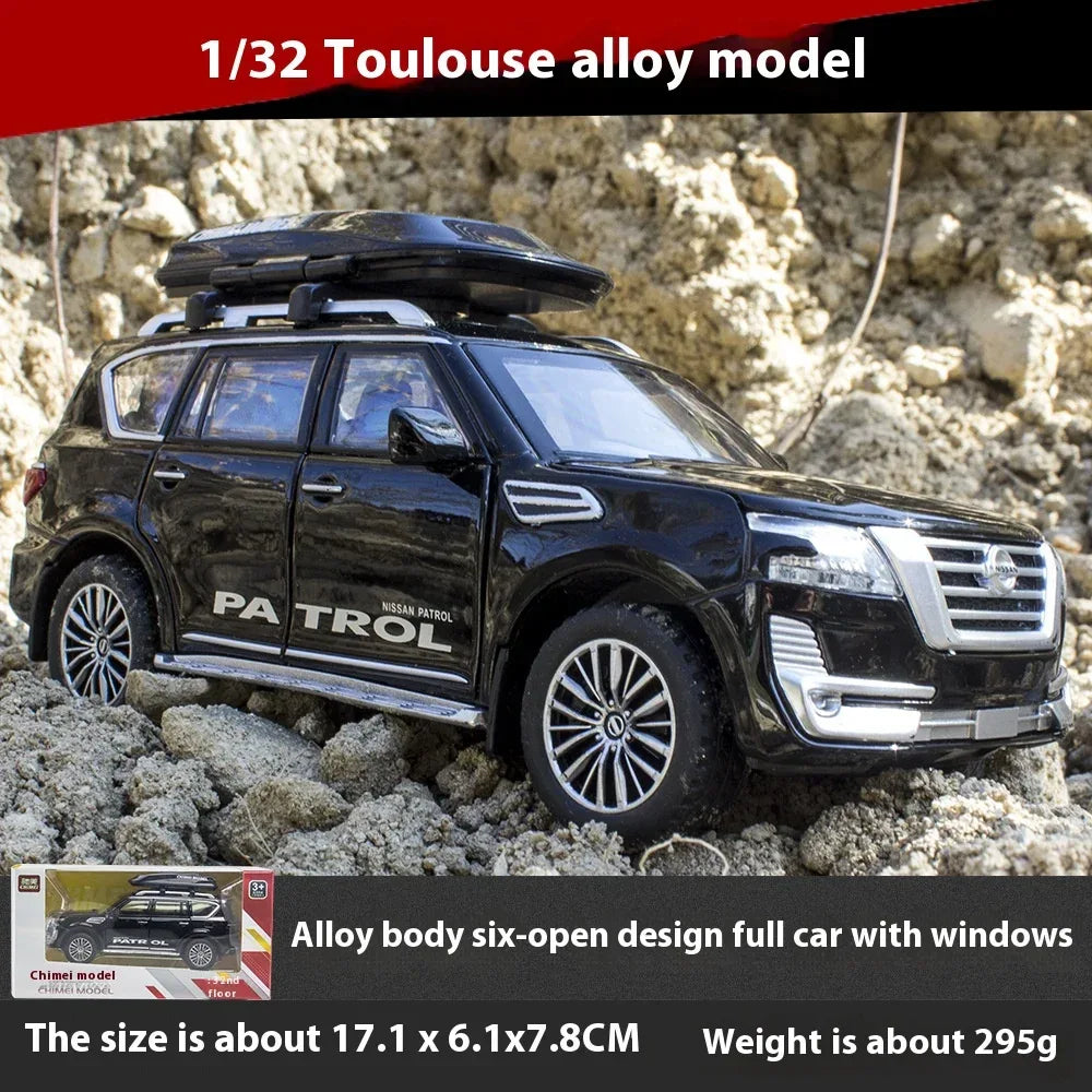 Diecast Car Pull Back 1 to 32 Nissan Patrol Off Road for Boys - ToylandEU