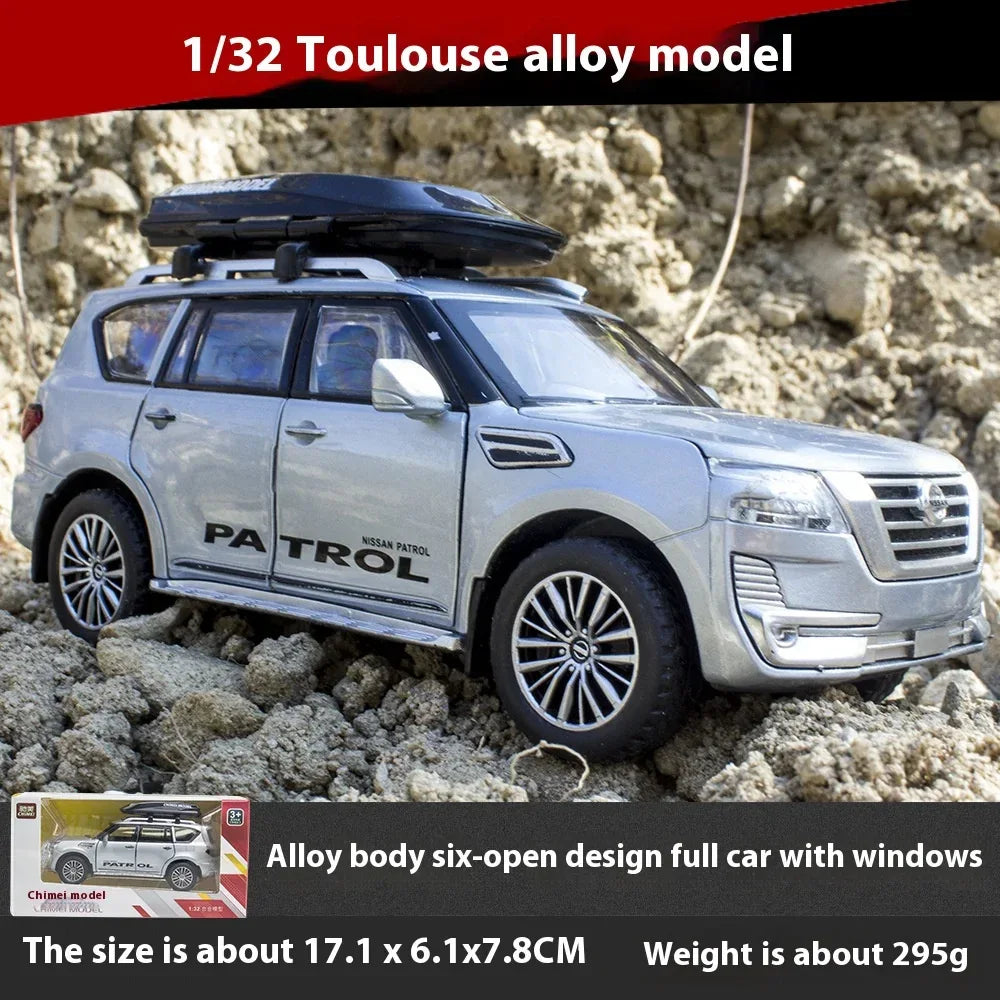 Diecast Car Pull Back 1 to 32 Nissan Patrol Off Road for Boys - ToylandEU