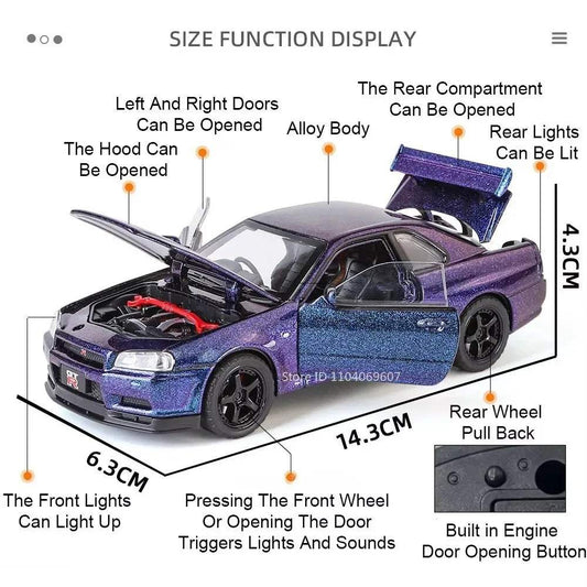 Diecast Car | Pull Back With Sound | Toylandeu™
