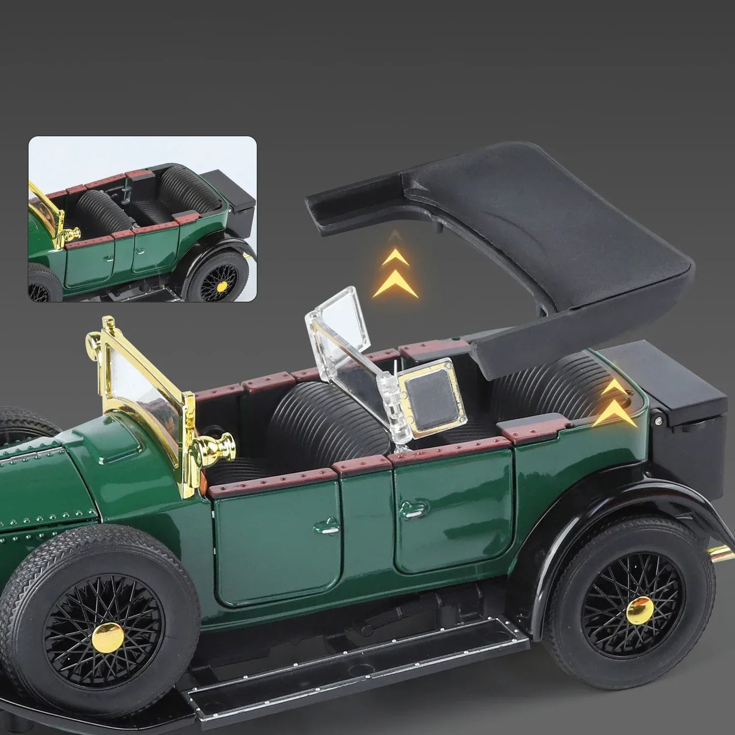 Diecast Car Rolls Royce Phantom I 1925 Pull Back For Collectors - ToylandEU