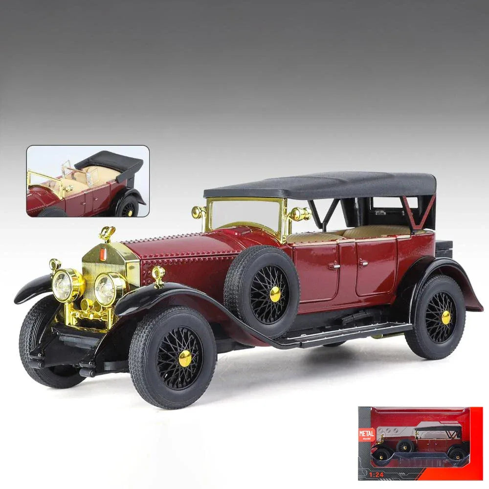 Diecast Car Rolls Royce Phantom I 1925 Pull Back For Collectors - ToylandEU