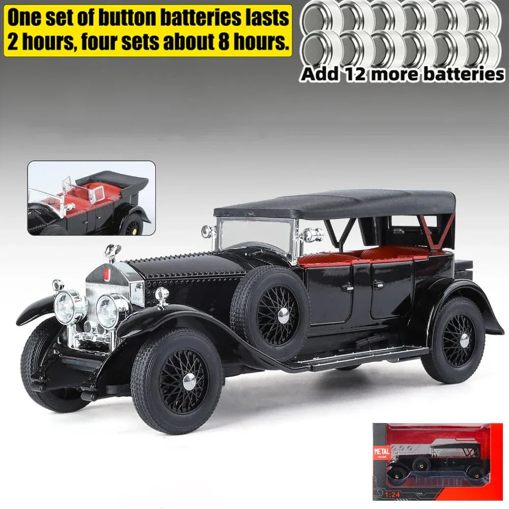 Diecast Car Rolls Royce Phantom I 1925 Pull Back For Collectors - ToylandEU