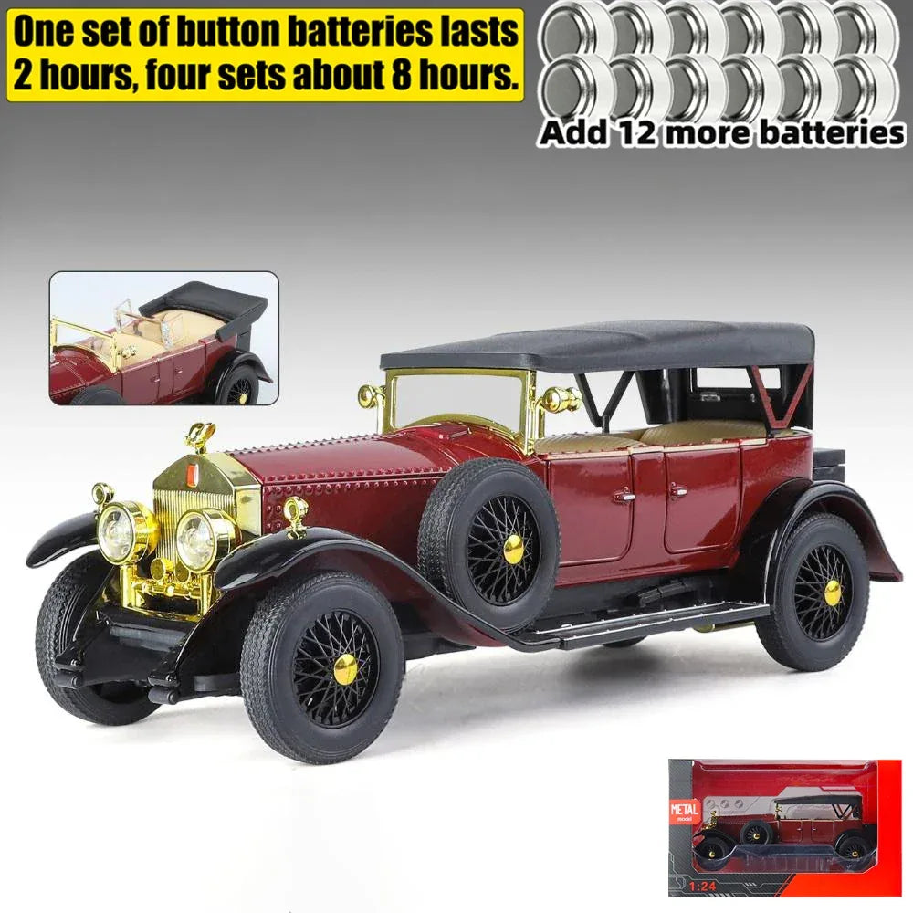 Diecast Car Rolls Royce Phantom I 1925 Pull Back For Collectors - ToylandEU