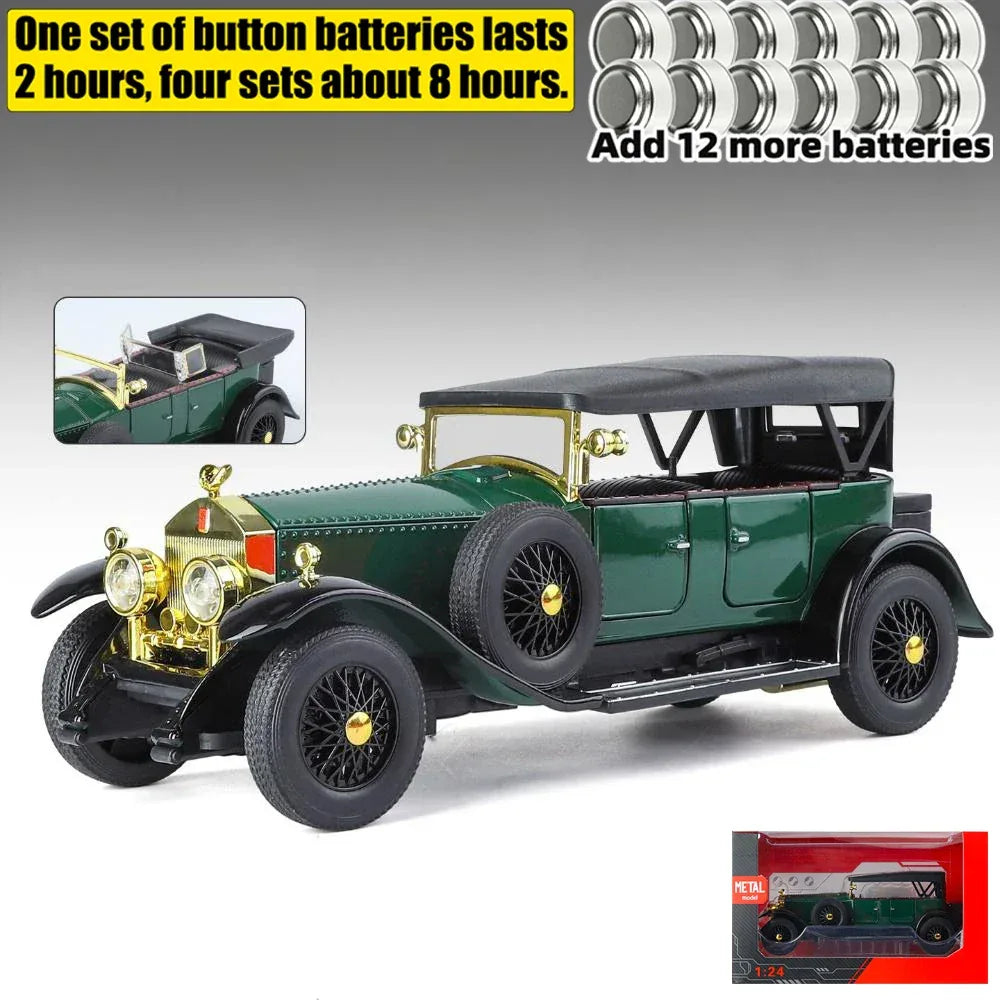 Diecast Car Rolls Royce Phantom I 1925 Pull Back For Collectors - ToylandEU