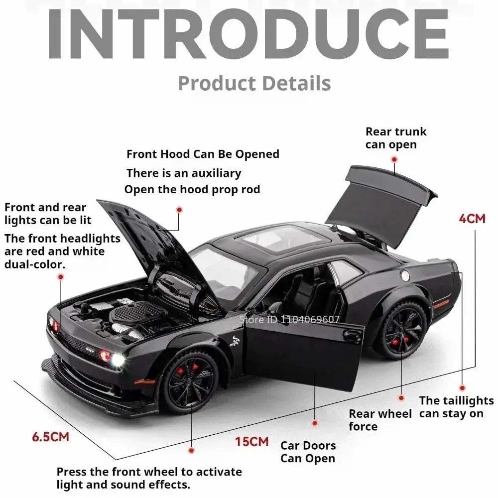 Diecast Car Scale 132 Hellcat Tomahawk With Sound And Lights - ToylandEU