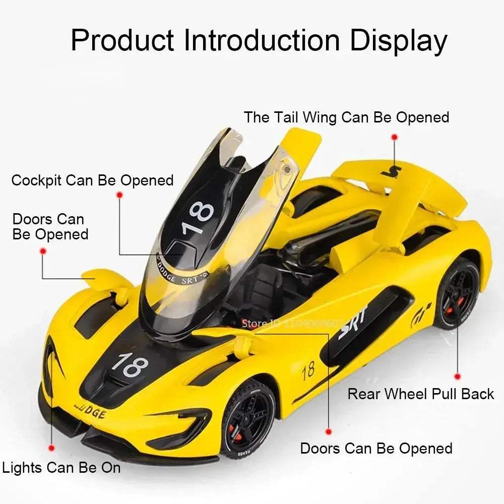 Diecast Car Scale 132 Hellcat Tomahawk With Sound And Lights - ToylandEU