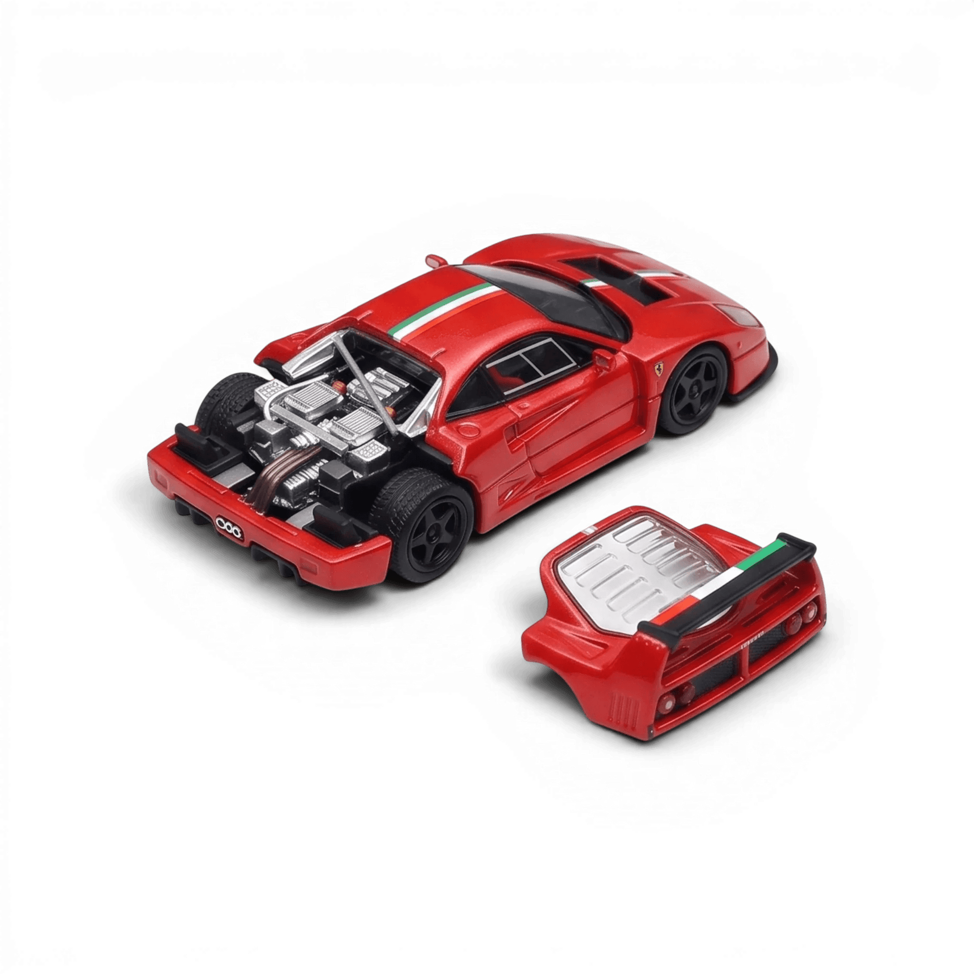 Diecast Car | Stance | Hunters Ferrari F40 LM Italian Stripe Red