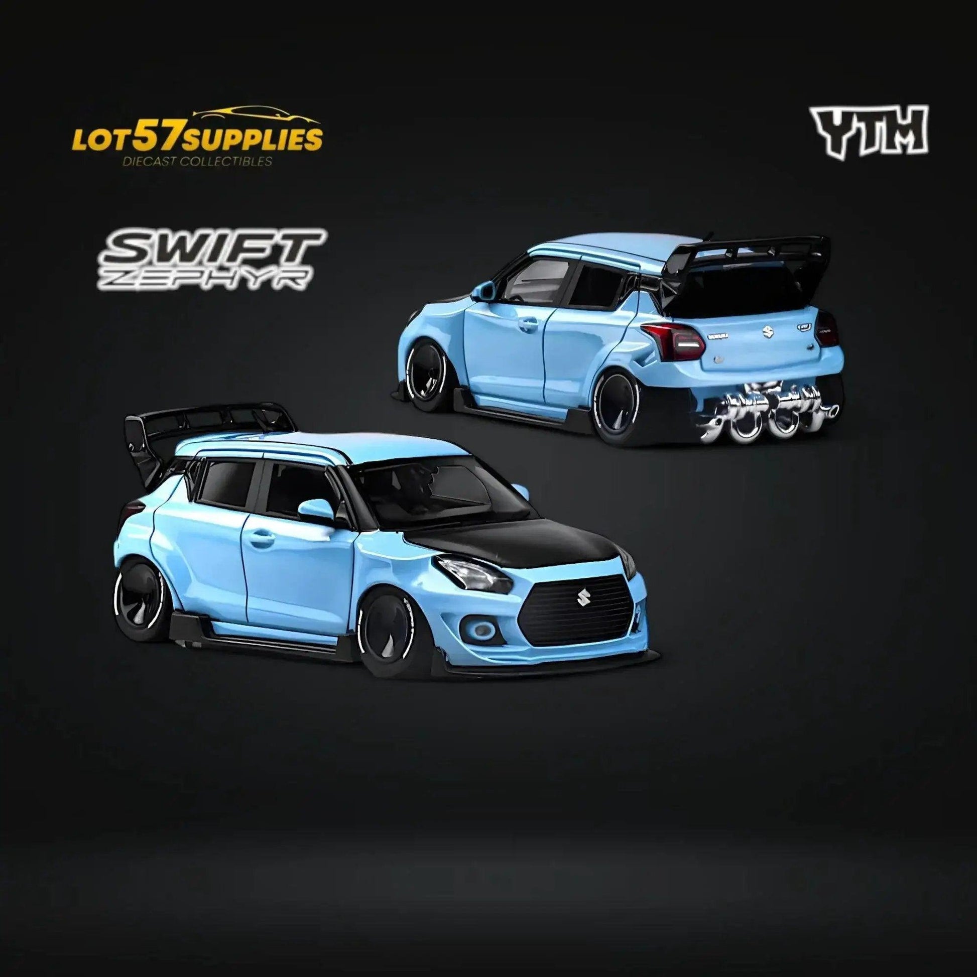  YTM Suzuki Swift 3rd Gen Zephyr Concept Sky Blue 1:64 -  ToylandEU™