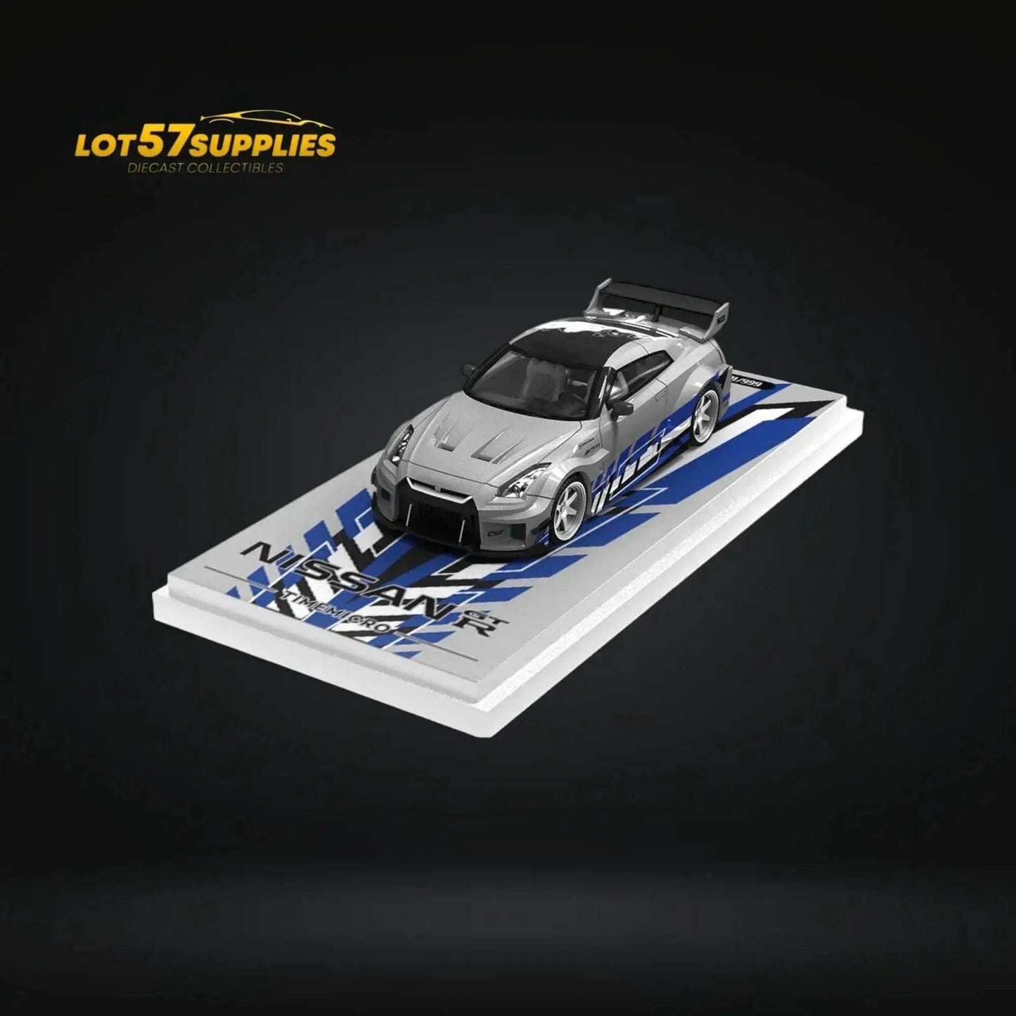  TimeMicro Skyline GT-R R35 FNF Silver Blue 1:64 -  ToylandEU™