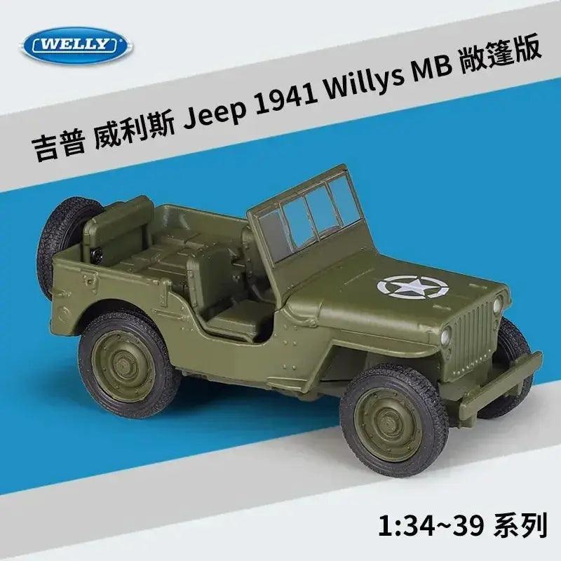  Welly 1 36 Diecast Car Jeep Willys MB High Detail -  ToylandEU™