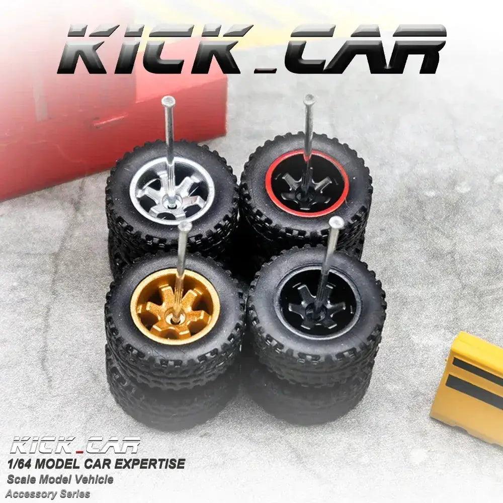  Diecast Car Wheels Rubber Tires Off Road Trucks Pro -  ToylandEU™