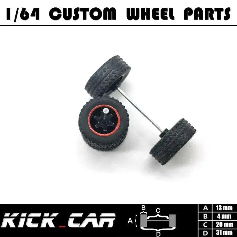  Diecast Car Wheels Rubber Tires Off Road Trucks Pro -  ToylandEU™