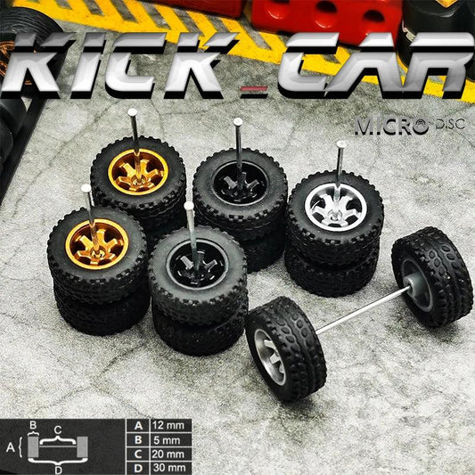 Diecast Car Wheels With Rubber Tires For Off Road Trucks - ToylandEU