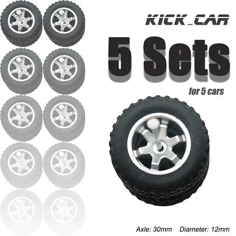 Diecast Car Wheels With Rubber Tires For Off Road Trucks - ToylandEU