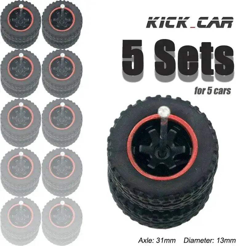 Diecast Car Wheels With Rubber Tires For Off Road Trucks - ToylandEU