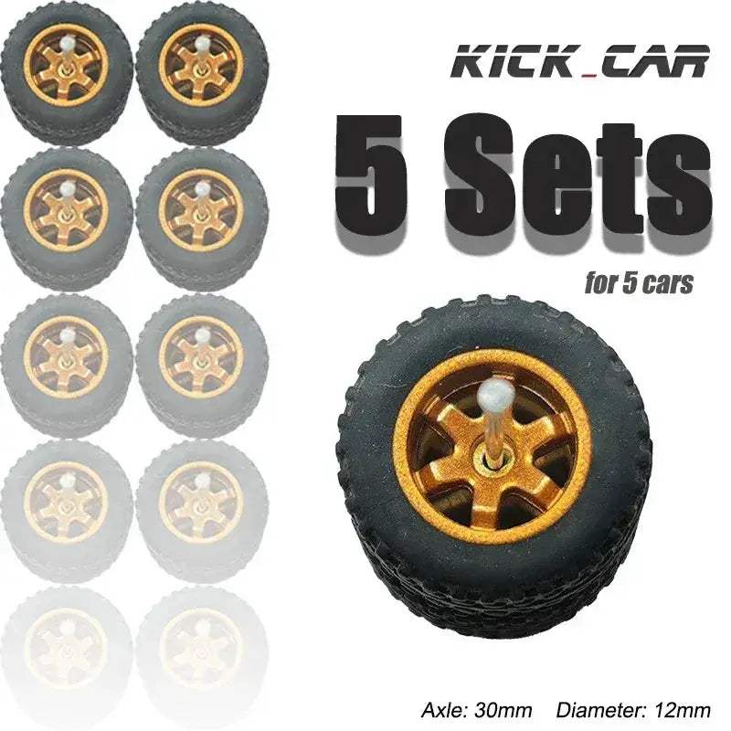 Diecast Car Wheels With Rubber Tires For Off Road Trucks - ToylandEU