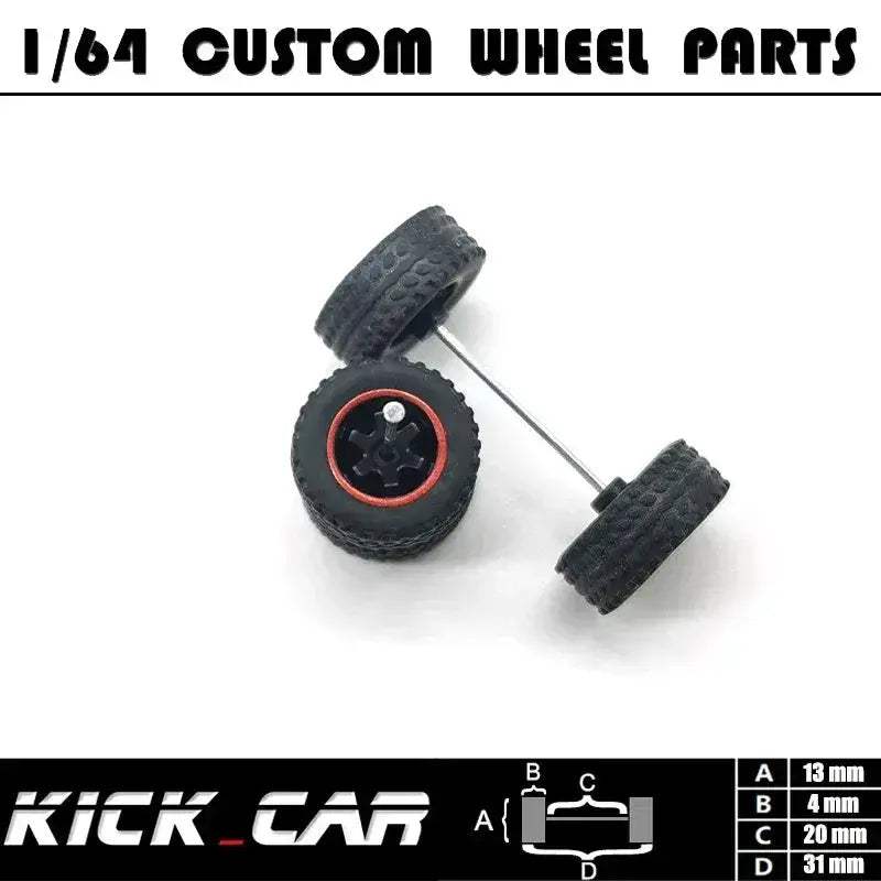 Diecast Car Wheels With Rubber Tires For Off Road Trucks - ToylandEU
