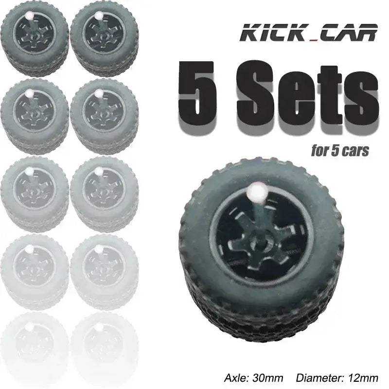 Diecast Car Wheels With Rubber Tires For Off Road Trucks - ToylandEU