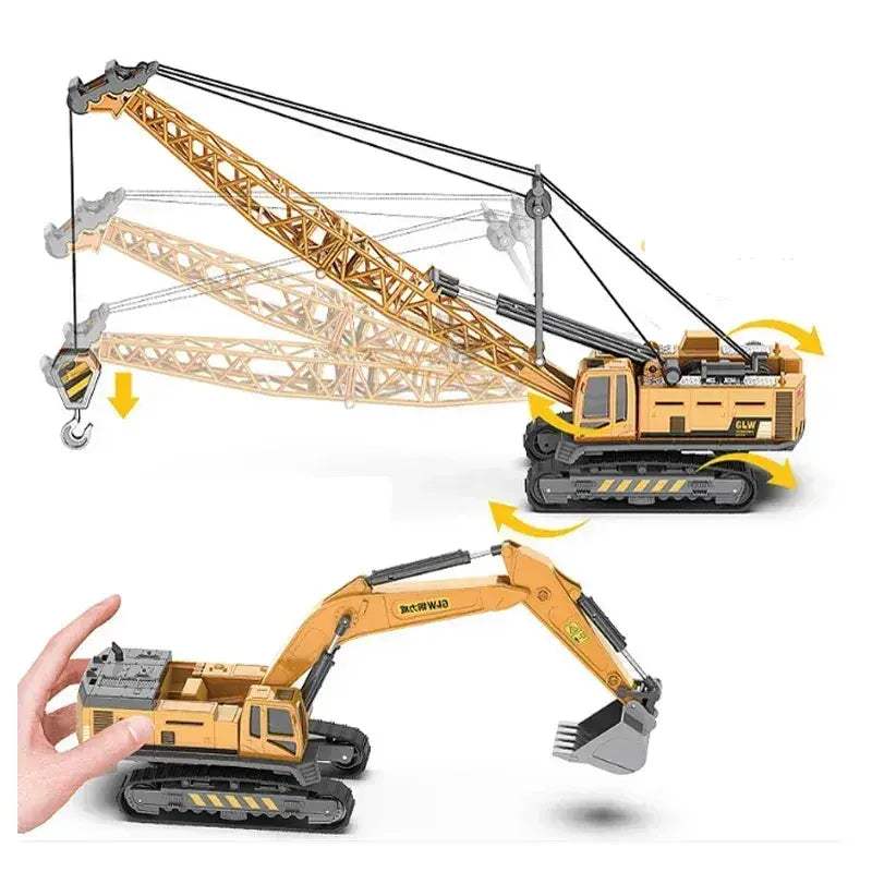 Diecast Construction Vehicle Set Toy For Kids Educational - ToylandEU