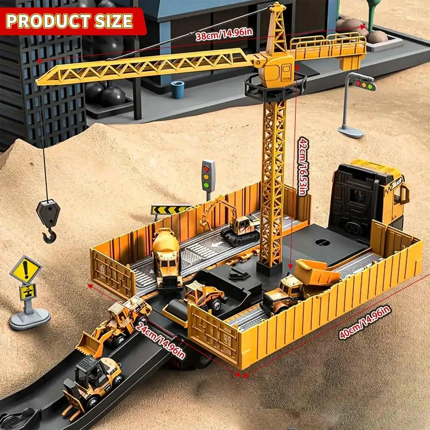  Diecast Construction Vehicles Alloy Set STEM Learning -  ToylandEU™