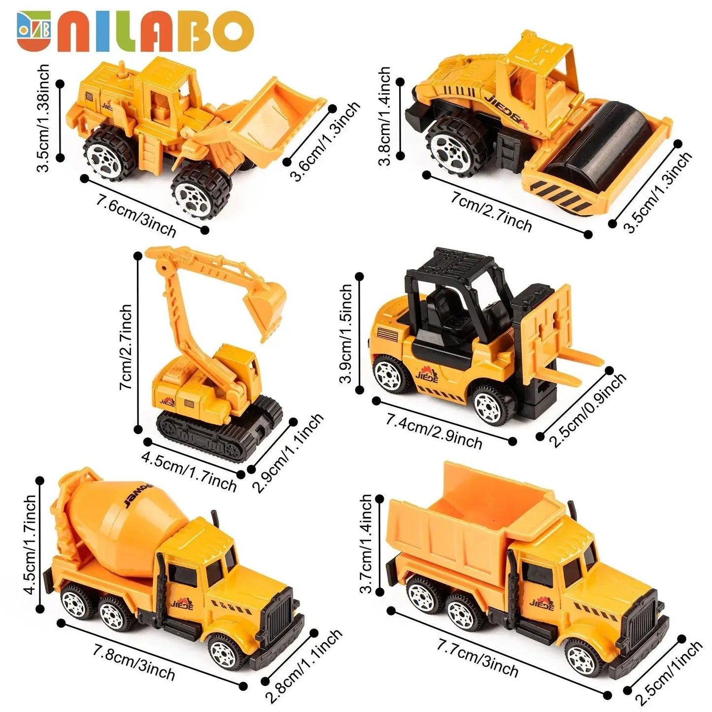  Diecast Construction Vehicles Alloy Set STEM Learning -  ToylandEU™