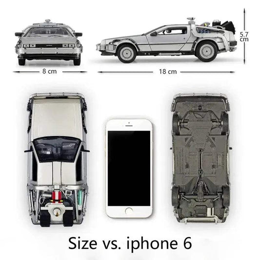 Diecast DeLorean 1 24 Scale Model Car With Premium Detail - ToylandEU