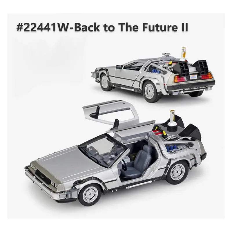 Diecast DeLorean DMC12 Model Car One Twenty Four Time Machine - ToylandEU