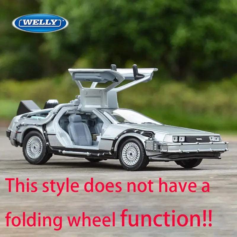 Diecast DeLorean DMC12 Model Car One Twenty Four Time Machine - ToylandEU