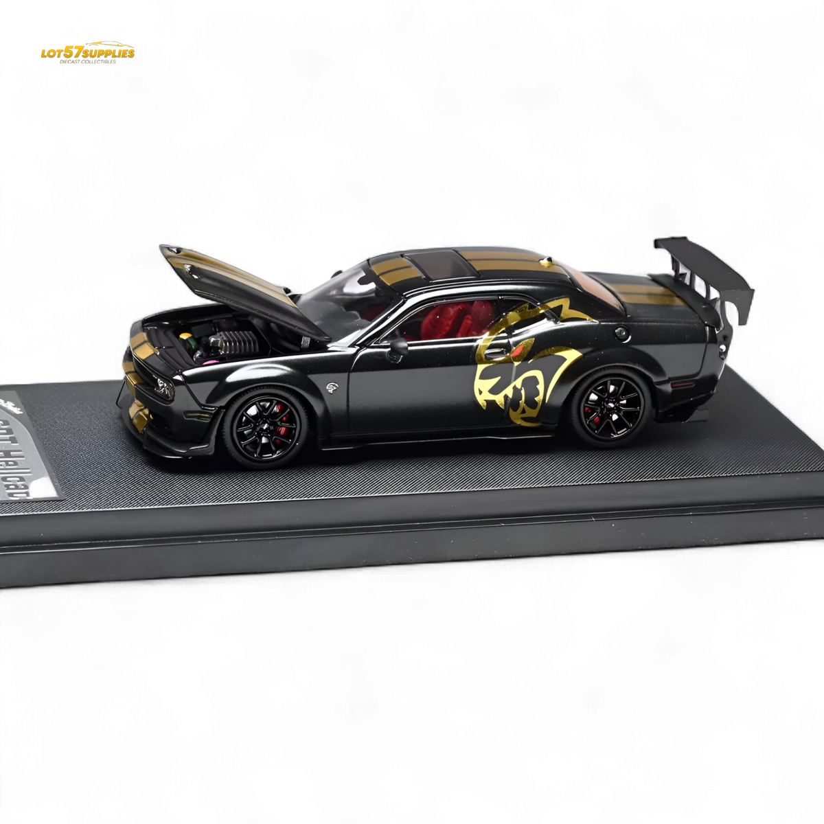 Diecast Dodge Challenger | 1:64 Scale Matte Black | Toylandeu™