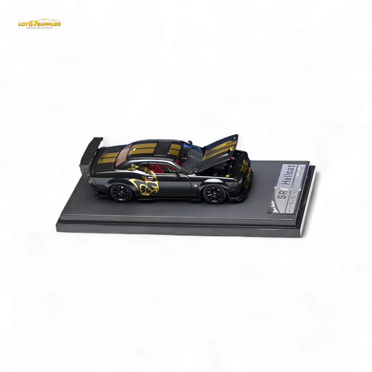 Diecast Dodge Challenger | 1:64 Scale Matte Black | Toylandeu™