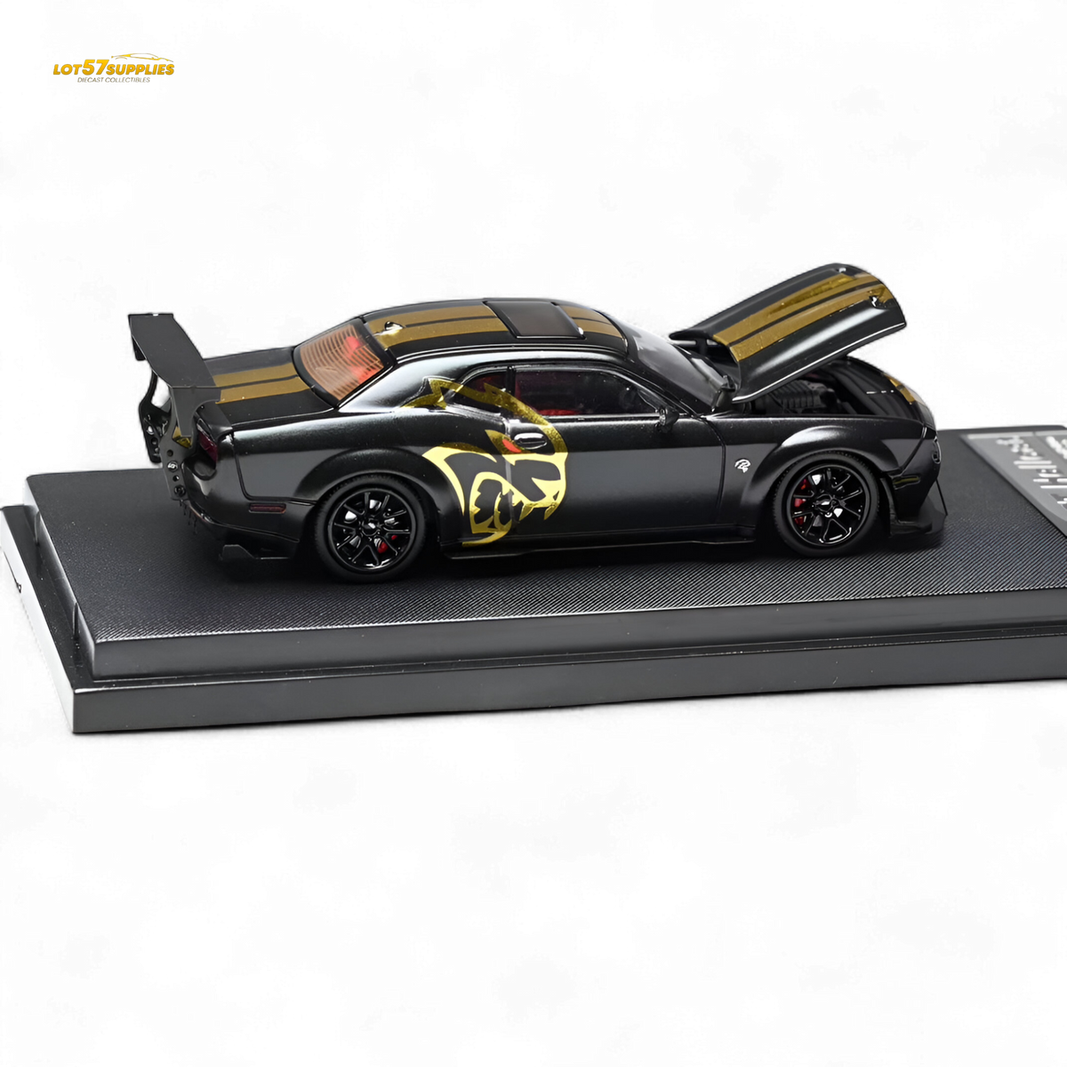 Diecast Dodge Challenger | 1:64 Scale Matte Black | Toylandeu™