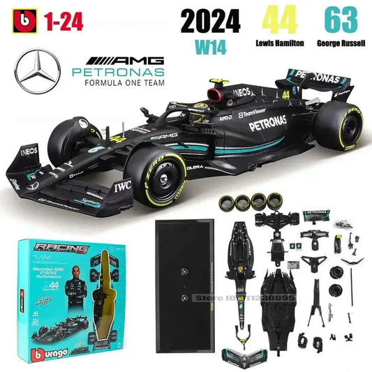  Diecast F1 Car Model Mercedes Alloy W14 DIY Assembly -  ToylandEU™
