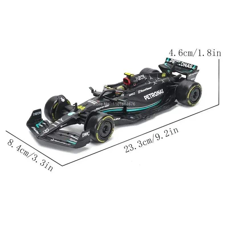 Diecast F1 Car Model Mercedes Alloy W14 DIY Assembly - ToylandEU
