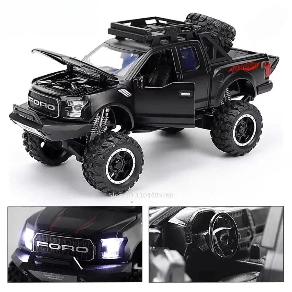  Diecast F150 Off Road Truck Pull Back With Lights -  ToylandEU™