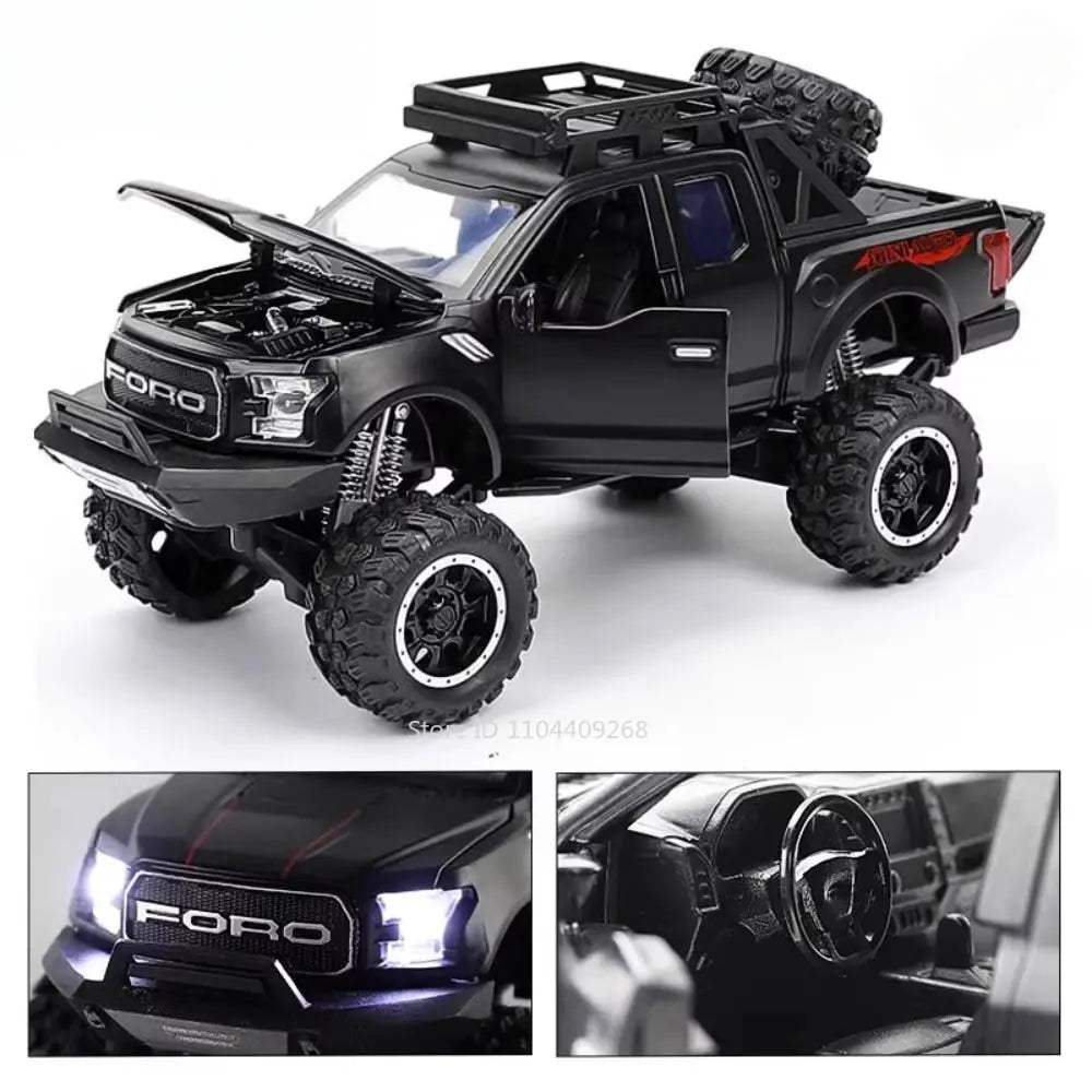  Diecast F150 Off Road Truck Pull Back With Lights -  ToylandEU™