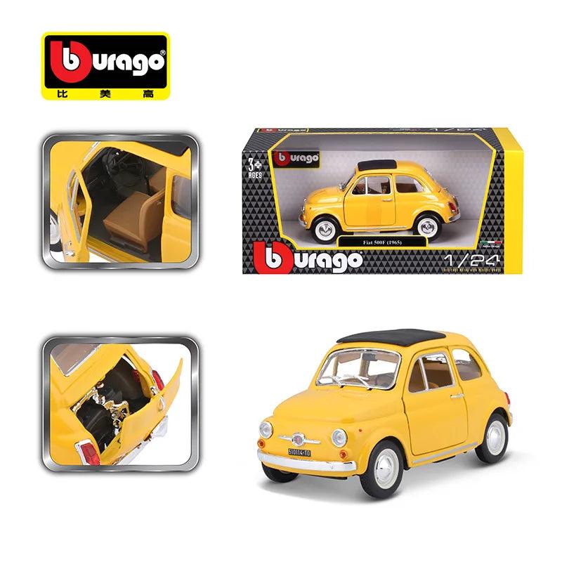 Diecast Fiat 500 Car Model | 1:21 Scale | Toylandeu™ 