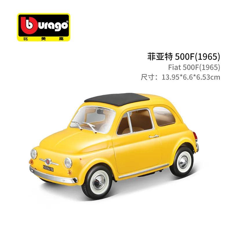  Diecast Fiat 500 Car Model | 1:21 Scale | Toylandeu™ 