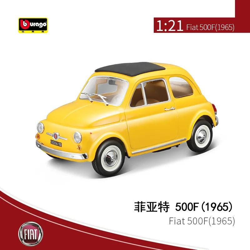  Diecast Fiat 500 Car Model | 1:21 Scale | Toylandeu™ 