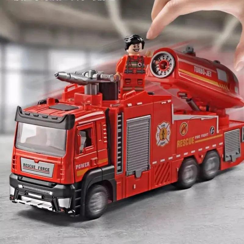  Diecast Fire Truck Toy With Lights And Water Spray -  ToylandEU™