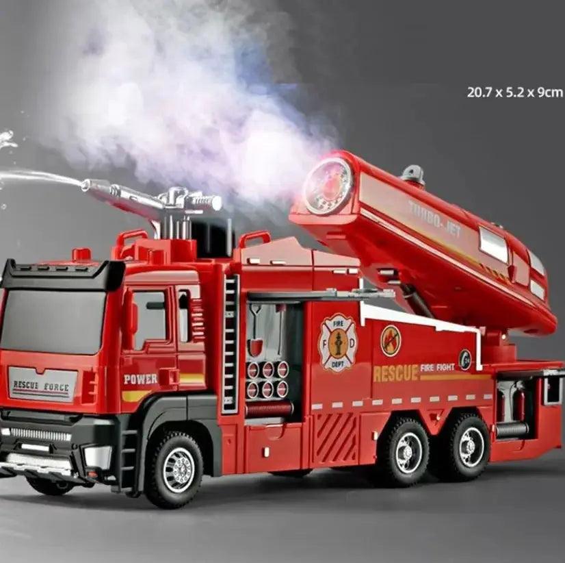  Diecast Fire Truck Toy With Lights And Water Spray -  ToylandEU™