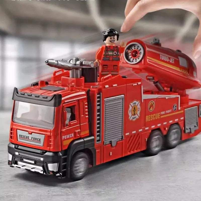  Diecast Fire Truck Toy With Lights And Water Spray -  ToylandEU™