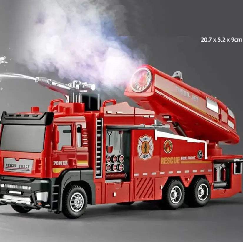  Diecast Fire Truck Toy With Lights And Water Spray -  ToylandEU™
